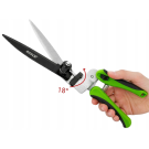 Foarfecă pentru Iarbă și Gard Viu DIVODV 34,5 cm - Lamă Rotativă 180°, Mecanism cu Arc