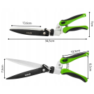 Foarfecă pentru Iarbă și Gard Viu DIVODV 34,5 cm - Lamă Rotativă 180°, Mecanism cu Arc