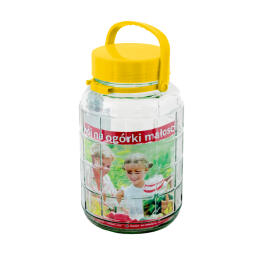 Borcan cu Capac din Plastic - 10 Litri