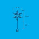 Decor Fereastra - acril - fulg de zapada - Home KID 701
