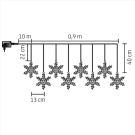 Ghirlanda Tip Fulgi de Zapada LED