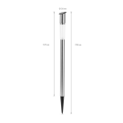 Lampa Solara LED cu Stalp - Alb Rece