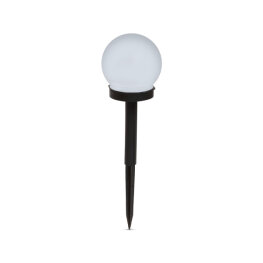 Lampa Solara LED - cu Tarus - Sferica, Alb Rece - Ø10 cm