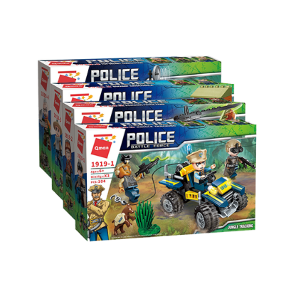 QMAN Set de 4 Prinderea Braconierilor din Jungla