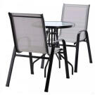 Set Mobilier de Gradina GardenLine - Masa + 2 Scaune - Gri