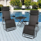 Set Sezlong Pentru Gradina cu Masuta - Zero Gravity