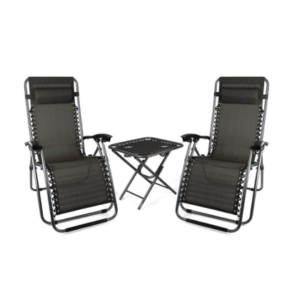 Set Sezlong Pentru Gradina cu Masuta - Zero Gravity