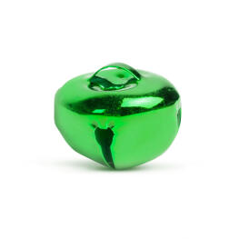 Ornament de Craciun - Clopotel - Metal, 20 mm - Verde - 9 buc / pachet - 58621D